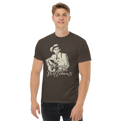 Portrait of Hank (Alt) - Inspired by Hank Williams | Classic Country Tees - Classic Country Tees