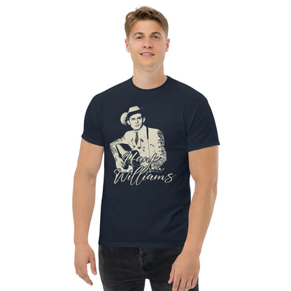 Portrait of Hank (Alt) - Inspired by Hank Williams | Classic Country Tees - Classic Country Tees